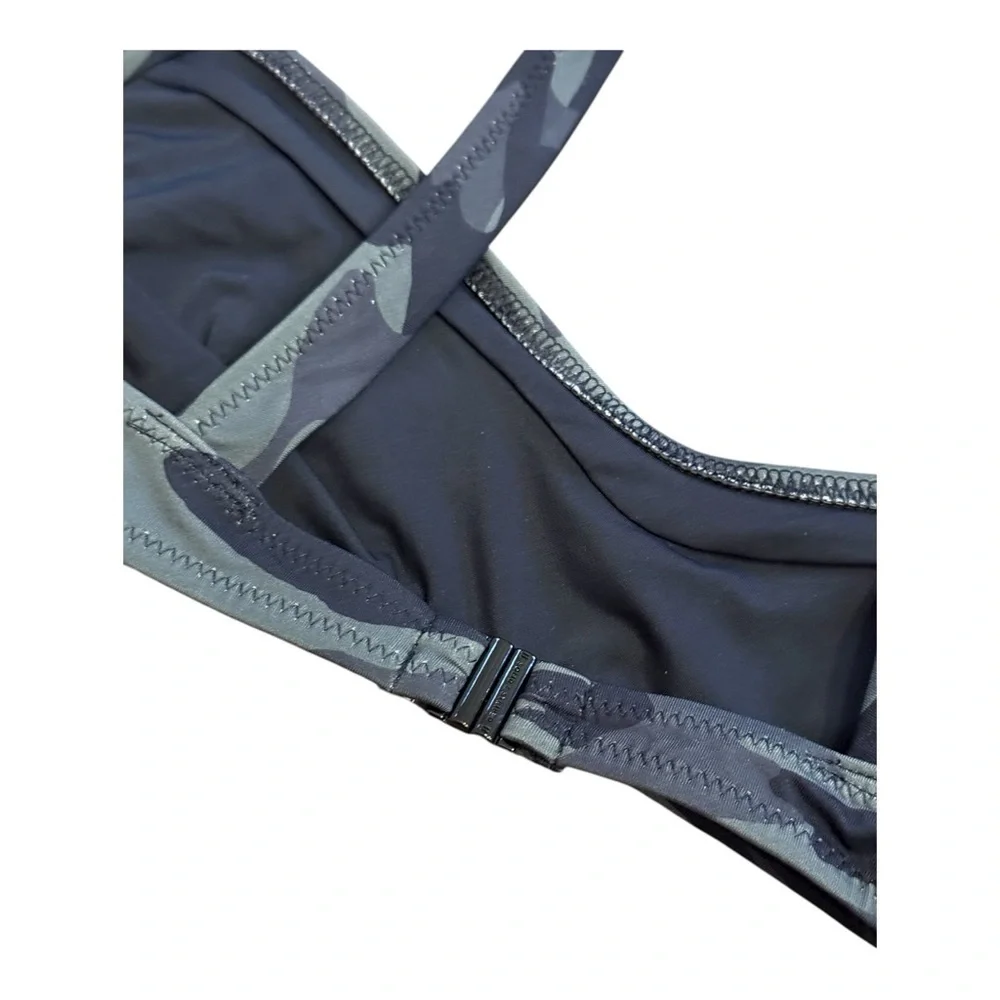 SOLID & STRIPED The Molly Camouflage-Print Bikini Top NWT - Picture 7 of 8